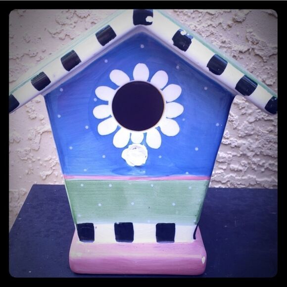 Ceramic Birdhouse - Picture 1 of 4